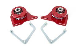 Wheel Alignment Kit, Caster/Camber Plates, Red Powdercoat, Kit