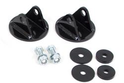 Shock Mounts, Competition, Coilover, Front Upper, Steel, Black Powdercoated, Chevy, Pontiac, Kit