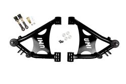 Control Arm, Non-Adjustable, Steel, Black Powdercoated, Chevy, Pontiac, Front, Pair