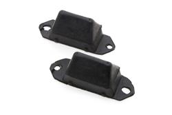 Bump Stop, Rear Position, Rubber, Black, Chevrolet, Pontiac, Pair