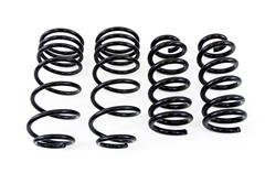 Lowering Springs, Front and Rear, Coil Type, 1.25 in. Lowered Range Front, 1.50 in. Lowered Range Rear, Black Powdercoated, Chevy, Pontiac, Set of 4
