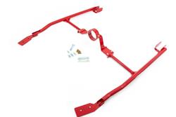 Subframe Connectors, Bolt-On, Driveshaft Loop, Steel, Red, Chevy, Pontiac, Pair