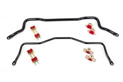 Sway Bars, Black, Steel, Front/Rear, Hollow, 35mm, 22mm, Diameters, Chevy, Pontiac, Kit