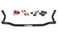 Sway Bar, Front, 4140 Chromoly, Black Powdercoated, Solid, 35mm Diameter, Chevrolet, Pontiac, Kit
