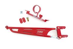 Torque Arm, Tunnel Mounted, Red Powdercoated, Chromoly Steel, Kit