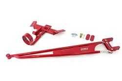 Torque Arm, Tunnel Mounted, Driveshaft Loop, Red Powdercoated, Steel, Chevy, Pontiac, Each