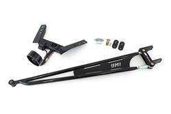 Torque Arm, Tunnel Mounted, TH400, With Driveshaft Safety Loop, Steel, Black Powdercoated, Each