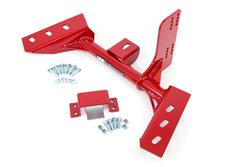Torque Arm Relocation Bracket, Steel, Red Powdercoated, Chevy, Pontiac, TH400, Each