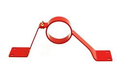Drive Shaft Loop, Steel, Red Powdercoated, 2-Piece Design, Chevrolet, Pontiac, Each