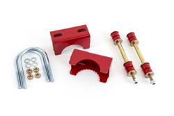 Brackets, Sway Bar Mount, Steel, Red, Universal, Kit
