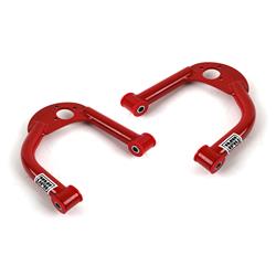 Control Arms, Front, Upper and Lower, Tubular, Red Powdercoated, Steel, Kit