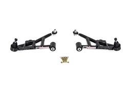 Control Arms, Front Lower, Tubular, Bushings, Black Powdercoated, Steel, Chevy, Pontiac, Set