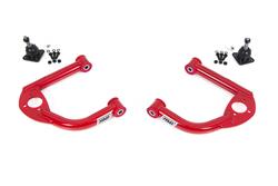 Control Arms, Front, Upper, Tubular, Red Powdercoated, Steel, Pair