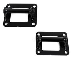 Motor Mounts and Inserts, F-Body Solid Motor Mounts, Frame Pad Style, Bolt-in, Steel, Black, Chevy, Pontiac, 5.7L LS, Pair
