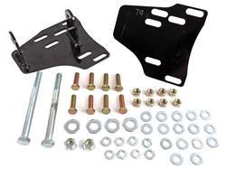 Motor Mounts, Plate, Bolt-In, Steel, Black Powdercoated, Buick, Chevy, GMC, Oldsmobile, Pontiac, V8, LSX, Kit