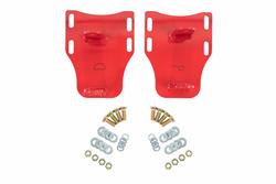 Motor Mounts, Plate, Bolt-In, Steel, Red Powdercoated, Chevrolet, V8, LSX, Kit