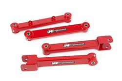 Control Arms, Tubular/Boxed, Rear Lower/Upper, Steel, Red Powdercoated, Kit
