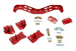 Motor Mount Swap Kit, Chevy LS Engine, T56 Transmission, Red, Chevy, Pontiac, Kit