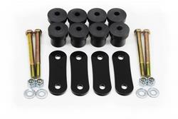 Leaf Spring Shackle, Rear, Polyurethane Bushings, Black, Chevy, Pontiac, Kit