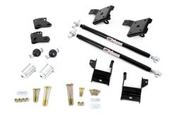 Traction Bars, GM F-Body, Black Powdercoated, with "Herb Adams Mod" 3/4 in. Brackets, Chevrolet, Pontiac, Kit