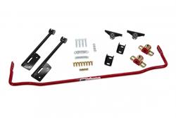 Sway Bar, Rear, Steel, 3/4 in., Red Powdercoated, Polyurethane Mounts and Endlinks, Chevy, Pontiac, Kit