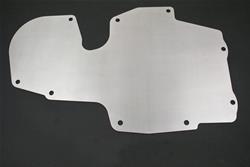 Air Conditioning and Heater Delete Panel, Aluminum, Black Powdercoated, 0.062 in. Thick, Chevy, Pontiac, Each