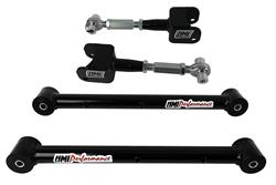 A-Arms, Rear Upper/Lower, Tubular, Black Powdercoated, Steel, Kit