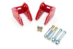 1978-1988 GM G-Body Rear Lower Control Arm Relocation Brackets, Bolt In- Red