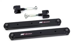 A-Arms, Rear Upper/Lower, Tubular/Boxed, Bushings, Black Powdercoated, Steel, Pair