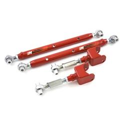 A-Arms, Rear Upper/Lower, Tubular, Red Powdercoated, Steel, Kit