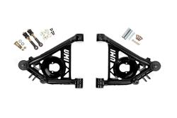 Control Arms, Front Lower A-Arms, Tubular, Steel, Tall Ball Joints, Black Powdercoated, Delrin Bushings, Buick, Chevy, Pontiac, Pair