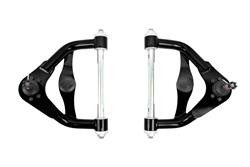 Control Arms, Non-adjustable, Front Upper A-arms, Tubular, Steel, Black Powdercoated, Pair