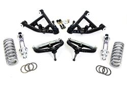 Front End Kit, Competition, 1978-88 GM G-Body, 1982-2003 S10/S15, Black Control Arms, Coilovers, 650 lbs. Springs, Street, Kit