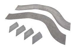Frame Rails, Rear Frame Notches, GM G-Body, 1/8 in., Laser Cut, Sold as a Kit