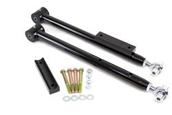 Control Arms, Rear Lower, Tubular, Boxed, Adjustable, Bushings, Black Powdercoated, Steel, Chevy, Pair