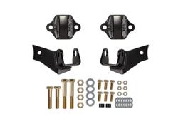 Coilover Conversion Brackets, Rear, Steel, Black Powdercoated, Chevy, Kit