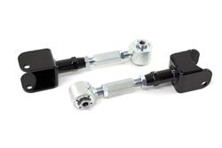 Control Arms, Rear Upper, Adjustable, Tubular, Black Powdercoated, Steel, Pair