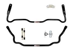 Sway Bars, Steel, Black, Front 1 3/8 in./Rear 1 1/8 in. Diameters, Polyurethane Bushings, Chevy, Kit