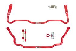 Sway Bars, Steel, Red, Front 1 3/8 in./Rear 1 1/8 in. Diameters, Polyurethane Bushings, Chevy, Kit