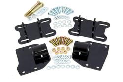 Motor Mounts, Complete Mount, Engine Swap, LS, Bolt-In, Steel, Black Powdercoated, Buick, Chevy, GMC, Oldsmobile, Pontiac, Kit