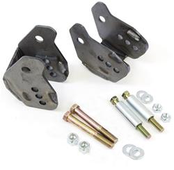 Control Arm Relocation Brackets, Rear Lower, Natural, Weld-On, Steel, Kit