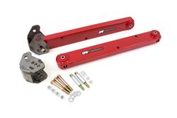 Traction Bars, Weld-In, Steel, Red Powdercoated, Chevy, Buick, Pontiac, Oldsmobile, Pair