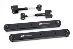 Control Arms, Adjustable, Boxed, Rear Lower/Upper, Steel, Black Powdercoated, GM A-Body, Kit