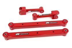 Control Arms, Rear, Tubular/Boxed, Steel, Red Powdercoated, Buick, Chevy, GMC, Oldsmobile, Pontiac, Kit