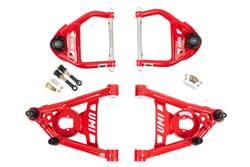 Control Arms, Tubular, Steel, Red, Front Upper/Lower, 1/2 in. Taller Ball Joints GM, A-Body, Kit
