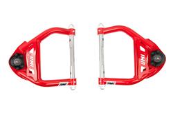 Control Arms, Non-adjustable, Front Upper A-arms, Tubular, Steel, Red Powdercoated, Pair