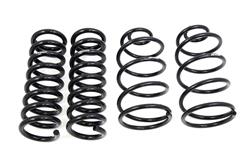 Lowering Springs, Front and Rear, 1 in. Lowering, Black Powdercoated, Buick, Chevy, Oldsmobile, Pontiac, Set