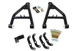 Control Arms, Corner Max, Tubular, Steel, Black, Front Lower, Delrin Bushings, Buick, Chevrolet, Oldsmobile, Pontiac, Pair