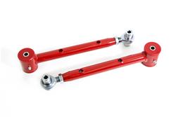 Control Arms, Rear Lower, Tubular, Red Powdercoated, Steel, Pair