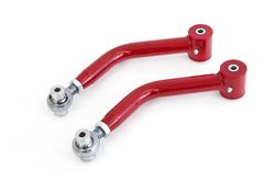 Control Arms, Rear Upper, Adjustable, Tubular, Red Powdercoated, Steel, Pair